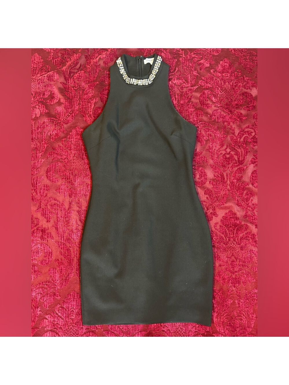 Elizabeth & James Black Sleeveless Dress with Rhinestones Size 6